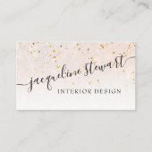 Einfach modern, elegant, leuchtend rosa Beruflich Visitenkarte (Vorderseite)