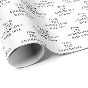 Einfach Modern Elegant Maßgeschneidert Geschenkpapier