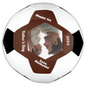 Einfach Modern Erstes Vatertagsfoto Fußball (Gedreht)