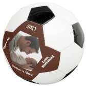 Einfach Modern Erstes Vatertagsfoto Fußball (Dreiviertel)