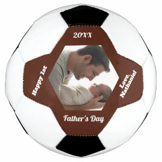 Einfach Modern Erstes Vatertagsfoto Fußball
