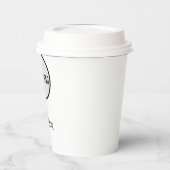 EINFACH MODERN FÜGEN SIE IHR LOGO fröhlichen Weihn Pappbecher (Links)