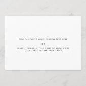 Einfach modern Für meinen Bruder auf meiner Hochze Einladung (Rückseite)