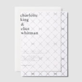 Einfach, modern, Hochzeit, Pergament Einladungen (Versetzt (Einladung))