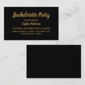 Einfach & modern, Junggeselinnen-Abschied Ticket E (Vorne/Hinten)