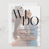 Einfach modern machen wir Foto Hochzeit Einladung (Vorderseite)