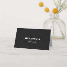 Einfach Modern Minimal Professionell Schwarz