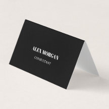 Einfach Modern Minimal Professionell Schwarz