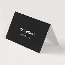 Einfach Modern Minimal Professionell Schwarz Visitenkarten