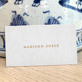 Einfach modern minimalistisch, elegant Beruflich Visitenkarte