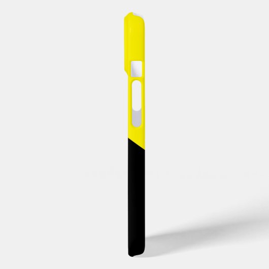 Einfach, modern Minimalistisch, gelb und schwarz, Case-Mate iPhone Hülle (Rückseite / Links)