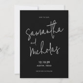Einfach modern Minimalistisch Save The Date (Vorderseite)