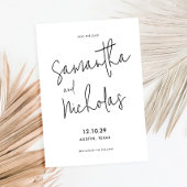 Einfach modern Minimalistisch Save The Date