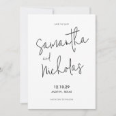 Einfach modern Minimalistisch Save The Date (Vorderseite)