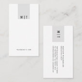 Einfach, modern, minimalistisch und trendy visitenkarte (Vorne/Hinten)