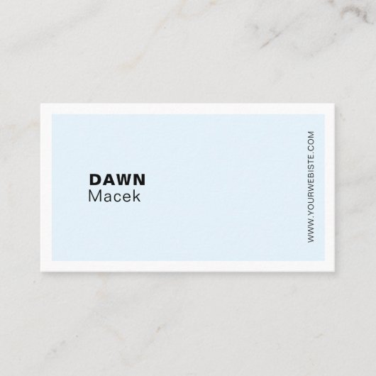 Einfach, modern, minimalistisch und trendy visitenkarte (Vorderseite)