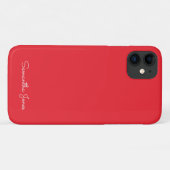 Einfach, modern, minimalrot Case-Mate iPhone hülle (Rückseite (Horizontal))