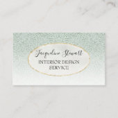 Einfach modern, mint Elegant Retro Beruflich Visitenkarte (Vorderseite)