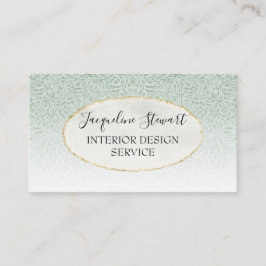 Einfach modern, mint Elegant Retro Beruflich Visitenkarte