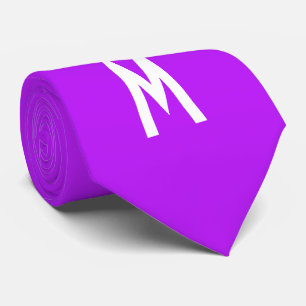 Einfach Modern Neon Fluoreszierendes Violett Krawatte