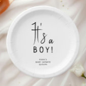 Einfach modern neutral ist es eine Baby-Dusche. Pappteller