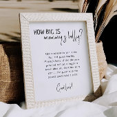 Einfach modern neutral wie groß Mami ist Poster