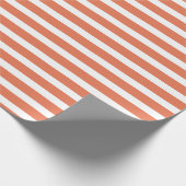 Einfach, modern, orange Minimalistisch Geschenkpapier (Ecke)