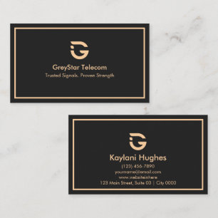 Einfach Modern Professionell Elegant Luxuriös Tief Visitenkarte