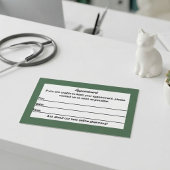 Einfach , modern , QR Code Veterinary Hospital Visitenkarte