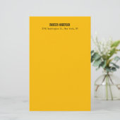 Einfach Modern Schlicht Professionell Bernstein Ge Briefpapier (Stehend Vorderseite)