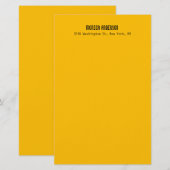 Einfach Modern Schlicht Professionell Bernstein Ge Briefpapier (Vorne/Hinten)