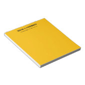 Einfach Modern Schlicht Professionell Bernstein Ge Notizblock (angewinkelt)