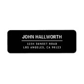 Einfach, modern, schwarz und weiß (Vorne)