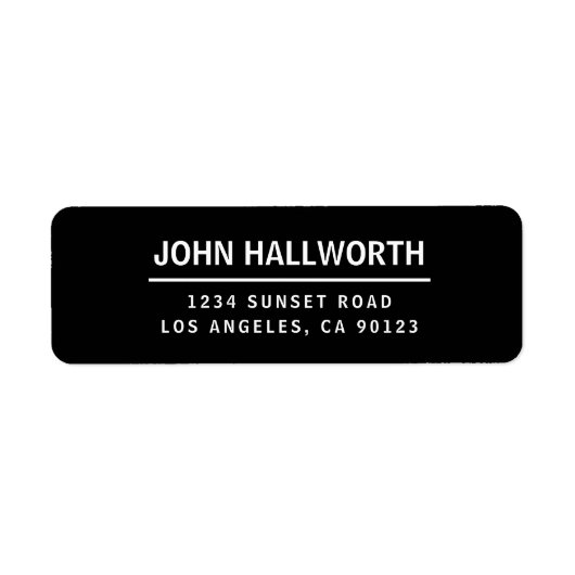 Einfach, modern, schwarz und weiß (Vorne)