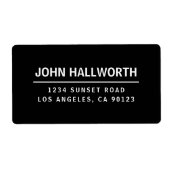 Einfach, modern, schwarz und weiß (Vorne)