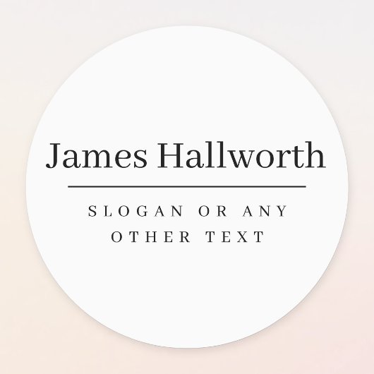 Einfach, modern schwarz und weiß wasserdicht etiketten