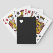 Einfach modern Schwarz-weiß Spielkarten (Rückseite)