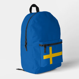 Einfach Modern Schweden Schwedische Flagge Souveni Bedruckter Rucksack