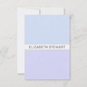 Einfach, modern und Beruflich Mitteilungskarte (Vorderseite)