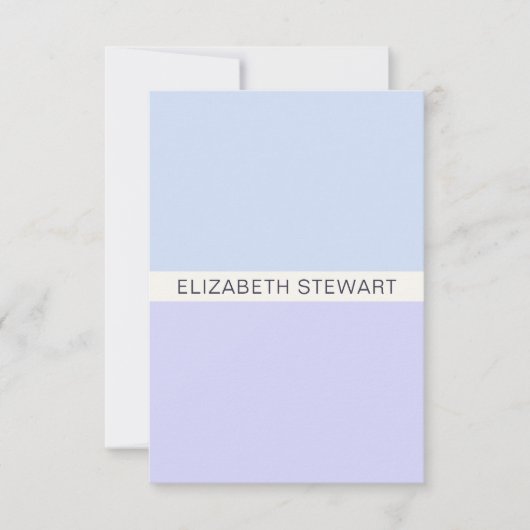 Einfach, modern und Beruflich Mitteilungskarte (Vorderseite)