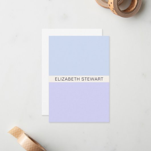 Einfach, modern und Beruflich Mitteilungskarte (Vorderseite/Rückseite Beispiel)