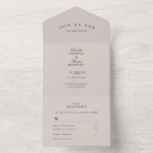 Einfach, modern und einladend all in one einladung (Innen Boden)