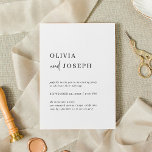 Einfach modern und Minimalistisch | ABEND PARTY Einladung<br><div class="desc">Diese eleganten,  schwarz-weißen Hochzeitsstipps sind schlicht und minimalistisch,  aber sehr stilvoll,  dank der modernen,  handgeschriebenen Schrift und der übersichtlichen Gestaltung.</div>