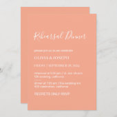 Einfach modern und Minimalistisch | Abendessen Pro Einladung (Vorne/Hinten)