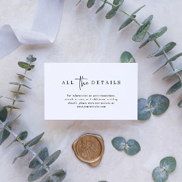 Einfach modern und Minimalistisch | Angaben zur Ho Begleitkarte