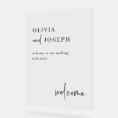 Einfach modern und Minimalistisch | Begrüßung Acrylschild (Winkel)