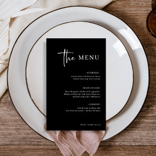 Einfach modern und Minimalistisch Black Wedding