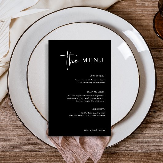 Einfach modern und Minimalistisch | Black Wedding