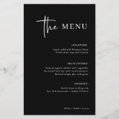 Einfach modern und Minimalistisch | Black Wedding (Vorderseite)