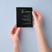 Einfach modern und Minimalistisch | Black Wedding  Flyer (Gruppe)